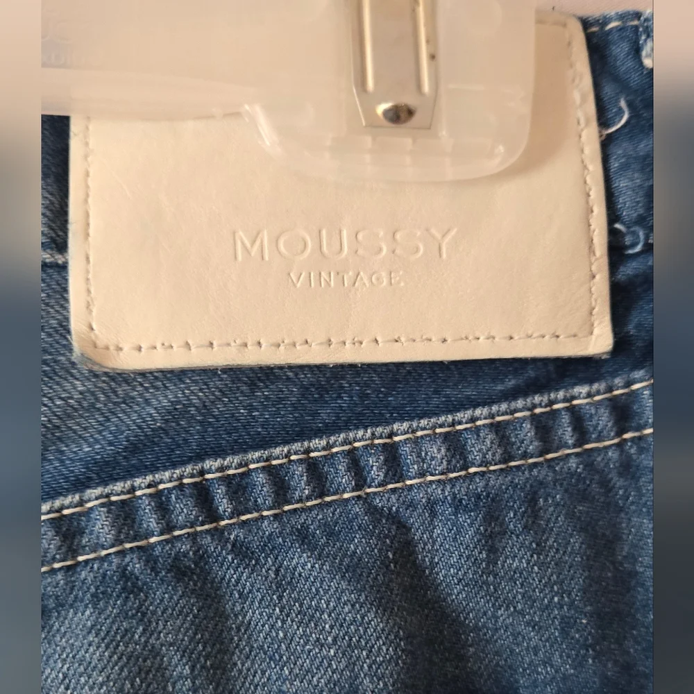 Moussy Vintage Walmore Wide straight medium wash made in Japan jeans size 28 - Picture 8 of 9